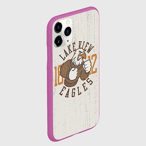 Чехол iPhone 11 Pro матовый Team t-shirt 6 / 3D-Фиолетовый – фото 2
