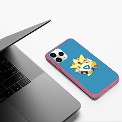 Чехол iPhone 11 Pro матовый Тогепи, цвет: 3D-малиновый — фото 2