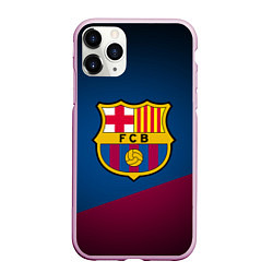 Чехол iPhone 11 Pro матовый FCB Barcelona, цвет: 3D-розовый