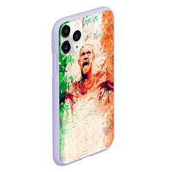 Чехол iPhone 11 Pro матовый Conor McGregor: Ireland, цвет: 3D-светло-сиреневый — фото 2