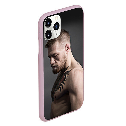 Чехол iPhone 11 Pro матовый Конор Макгрегор / 3D-Розовый – фото 2