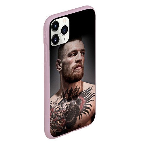 Чехол iPhone 11 Pro матовый Conor McGregor / 3D-Розовый – фото 2