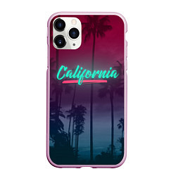 Чехол iPhone 11 Pro матовый California, цвет: 3D-розовый
