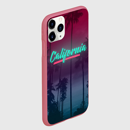 Чехол iPhone 11 Pro матовый California / 3D-Малиновый – фото 2