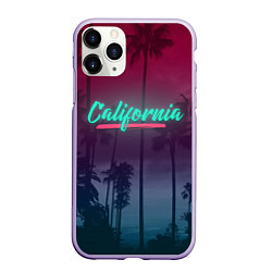 Чехол iPhone 11 Pro матовый California, цвет: 3D-светло-сиреневый