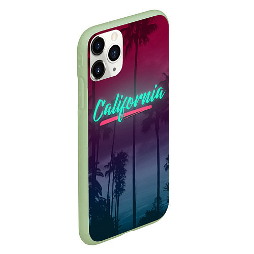 Чехол iPhone 11 Pro матовый California / 3D-Салатовый – фото 2