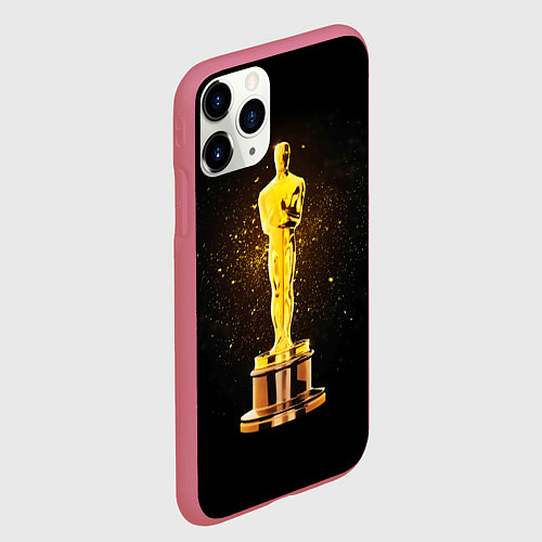 Чехол iPhone 11 Pro матовый Оскар / 3D-Малиновый – фото 2