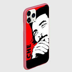 Чехол iPhone 11 Pro матовый Че Гевара, цвет: 3D-малиновый — фото 2