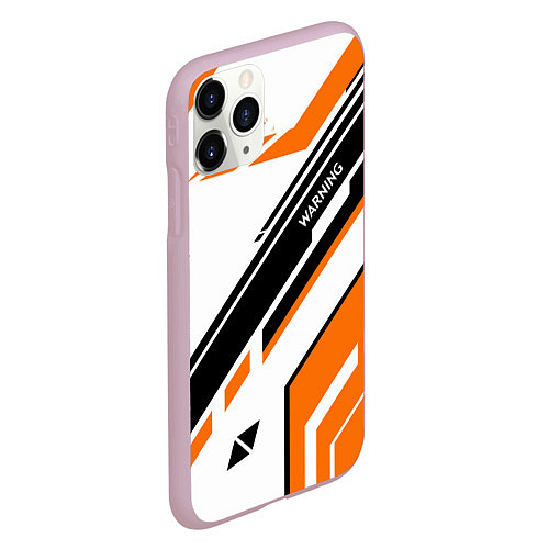 Чехол iPhone 11 Pro матовый CS:GO Asiimov P90 Style / 3D-Розовый – фото 2