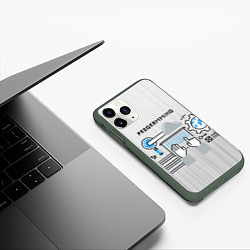 Чехол iPhone 11 Pro матовый Программирование 2, цвет: 3D-темно-зеленый — фото 2