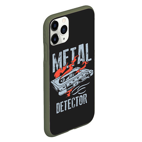 Чехол iPhone 11 Pro матовый Metal Detector / 3D-Темно-зеленый – фото 2