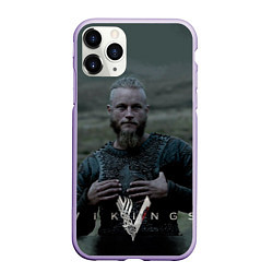 Чехол iPhone 11 Pro матовый Vikings: Ragnarr Lodbrok, цвет: 3D-светло-сиреневый
