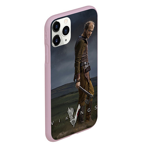 Чехол iPhone 11 Pro матовый Vikings: Floki / 3D-Розовый – фото 2