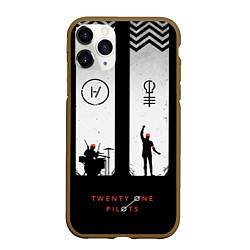 Чехол iPhone 11 Pro матовый Twenty One Pilots: Lines, цвет: 3D-коричневый