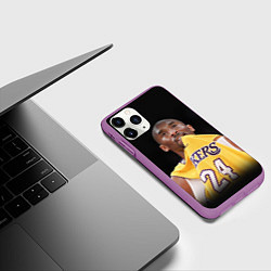 Чехол iPhone 11 Pro матовый Kobe Bryant, цвет: 3D-фиолетовый — фото 2