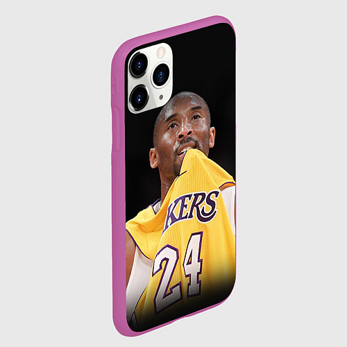 Чехол iPhone 11 Pro матовый Kobe Bryant / 3D-Фиолетовый – фото 2