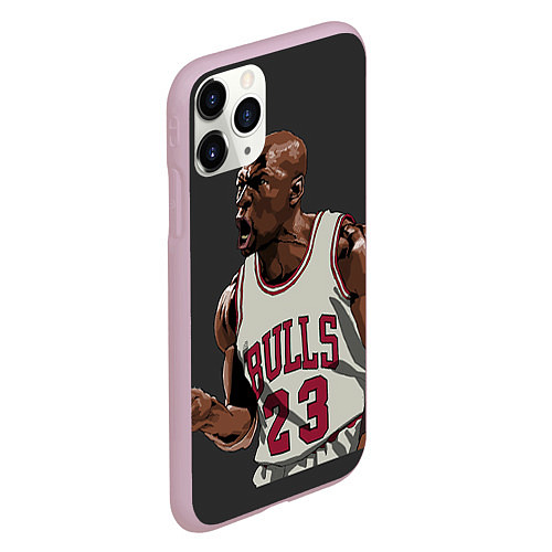 Чехол iPhone 11 Pro матовый Bulls 23: Jordan / 3D-Розовый – фото 2