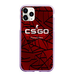 Чехол iPhone 11 Pro матовый Cs:go - Crimson Web Style Factory New Кровавая пау