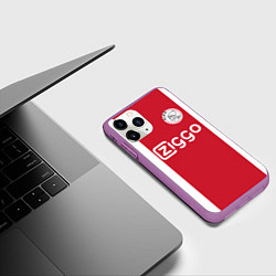 Чехол iPhone 11 Pro матовый Ajax FC: Ziggo, цвет: 3D-фиолетовый — фото 2