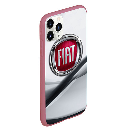 Чехол iPhone 11 Pro матовый FIAT / 3D-Малиновый – фото 2