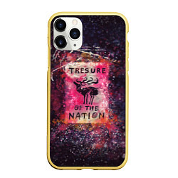 Чехол iPhone 11 Pro матовый Tresure of the nation(pink), цвет: 3D-желтый