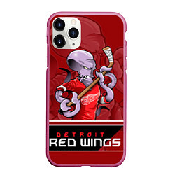 Чехол iPhone 11 Pro матовый Detroit Red Wings