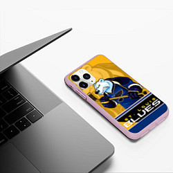 Чехол iPhone 11 Pro матовый St. Louis Blues, цвет: 3D-розовый — фото 2