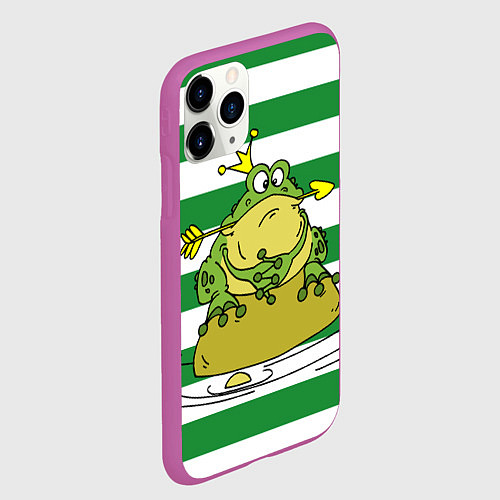 Чехол iPhone 11 Pro матовый Царевна лягушка / 3D-Фиолетовый – фото 2
