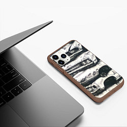 Чехол iPhone 11 Pro матовый Дерби, цвет: 3D-коричневый — фото 2