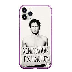 Чехол iPhone 11 Pro матовый Generation Extinction, цвет: 3D-фиолетовый