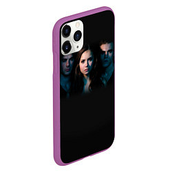 Чехол iPhone 11 Pro матовый Vampire Trio, цвет: 3D-фиолетовый — фото 2