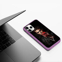 Чехол iPhone 11 Pro матовый Stefan Salvatore V3, цвет: 3D-фиолетовый — фото 2