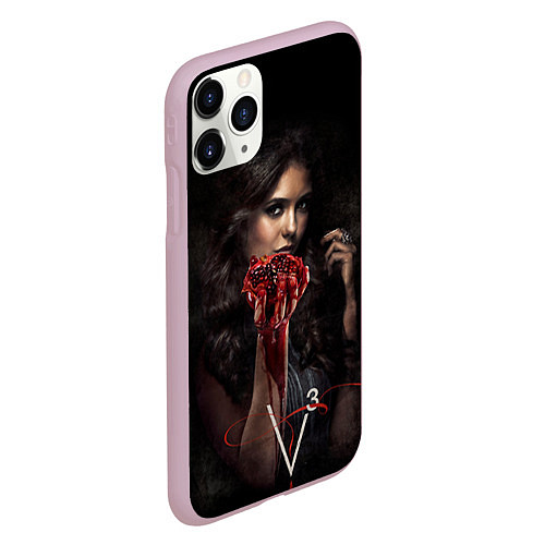 Чехол iPhone 11 Pro матовый Elena Gilbert V3 / 3D-Розовый – фото 2