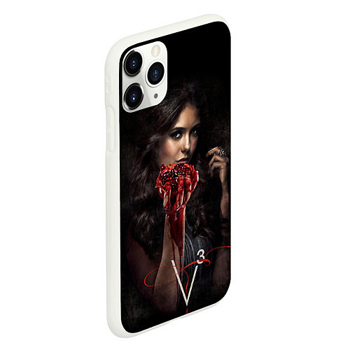 Чехол iPhone 11 Pro матовый Elena Gilbert V3 / 3D-Белый – фото 2