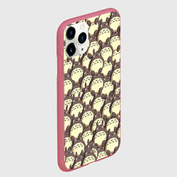 Чехол iPhone 11 Pro матовый Тоторо, цвет: 3D-малиновый — фото 2