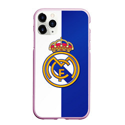Чехол iPhone 11 Pro матовый Real Madrid, цвет: 3D-розовый