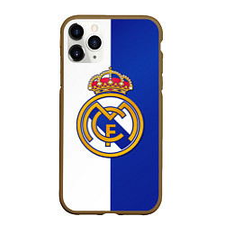 Чехол iPhone 11 Pro матовый Real Madrid, цвет: 3D-коричневый