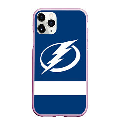 Чехол iPhone 11 Pro матовый Tampa Bay Lightning, цвет: 3D-розовый