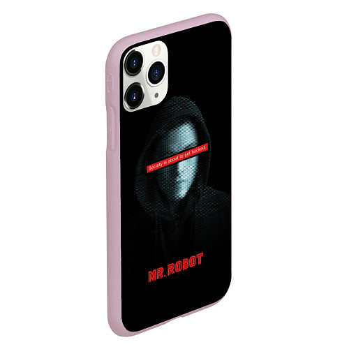 Чехол iPhone 11 Pro матовый Mr Robot / 3D-Розовый – фото 2