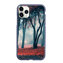 Чехол iPhone 11 Pro матовый Осень, цвет: 3D-серый
