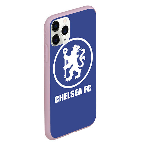 Чехол iPhone 11 Pro матовый Chelsea FC / 3D-Розовый – фото 2