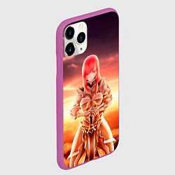 Чехол iPhone 11 Pro матовый Fairy Tail, цвет: 3D-фиолетовый — фото 2