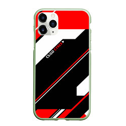 Чехол iPhone 11 Pro матовый CS:GO Cyrex Style, цвет: 3D-салатовый