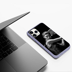 Чехол iPhone 11 Pro матовый Ответный удар, цвет: 3D-светло-сиреневый — фото 2
