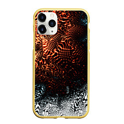 Чехол iPhone 11 Pro матовый Technology, цвет: 3D-желтый