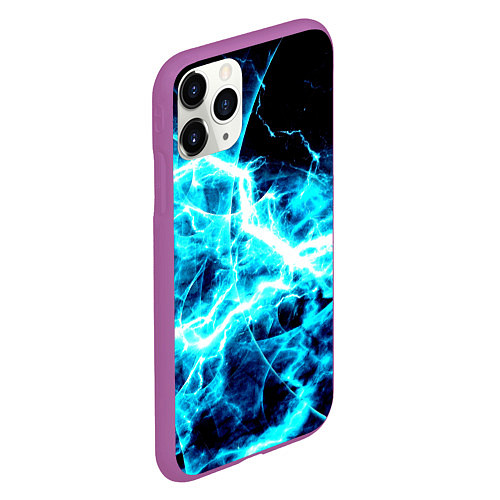 Чехол iPhone 11 Pro матовый Energy / 3D-Фиолетовый – фото 2