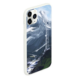 Чехол iPhone 11 Pro матовый Горы Алтая, цвет: 3D-белый — фото 2