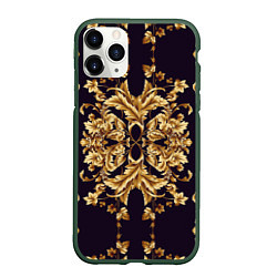 Чехол iPhone 11 Pro матовый Style, цвет: 3D-темно-зеленый