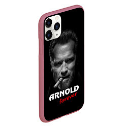 Чехол iPhone 11 Pro матовый Arnold forever, цвет: 3D-малиновый — фото 2