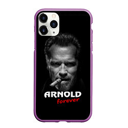 Чехол iPhone 11 Pro матовый Arnold forever, цвет: 3D-фиолетовый